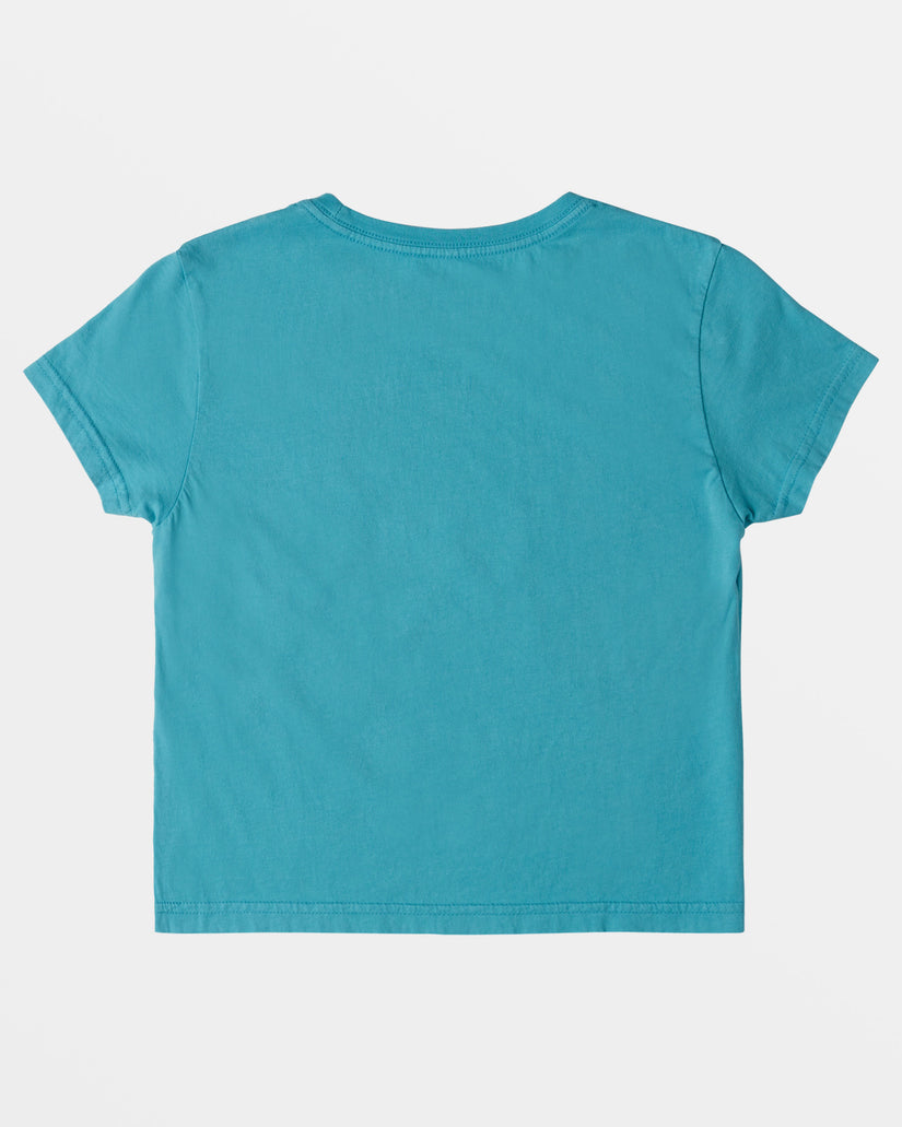 Girls 4-16 Bring The Good Vibes T-Shirt - Maui Blue