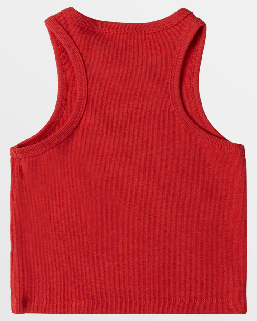 Girls 4-16 Roxify Ribbed Tank Top - Hibiscus