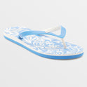 Tahiti Flip-Flops - Blue Jay/White