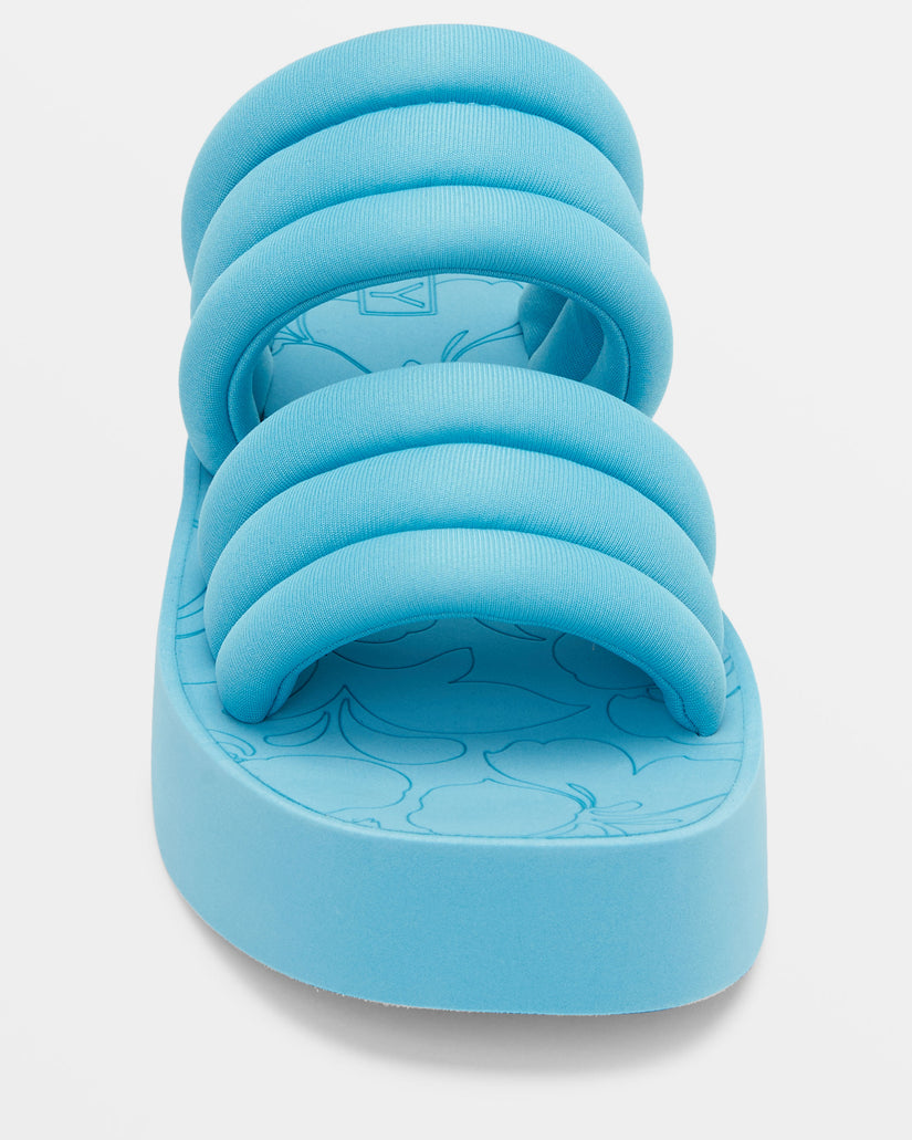 Totally Tubular Slide Sandals - Aqua