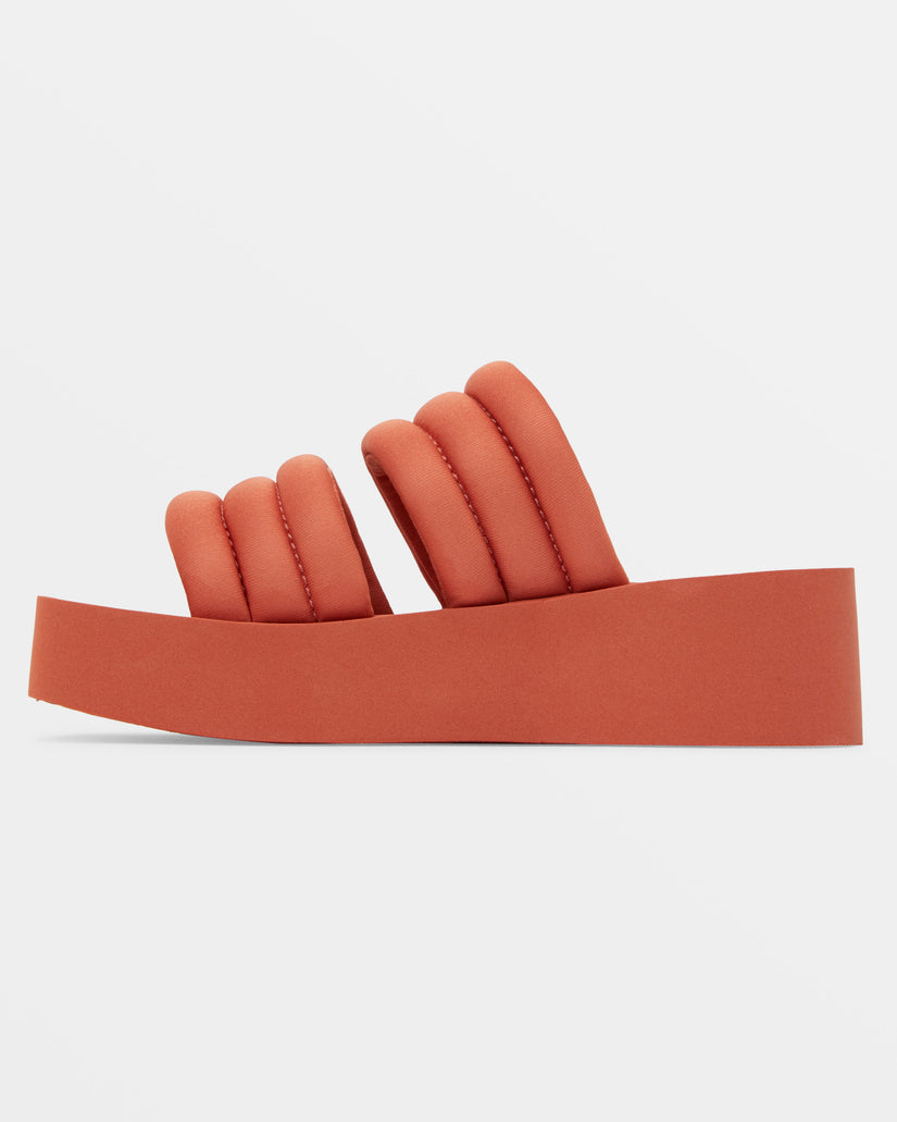Totally Tubular Slide Sandals - Rust