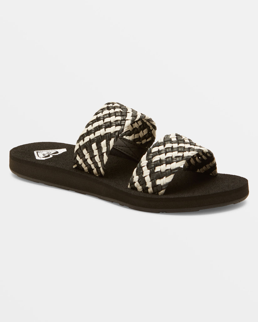Porto Slide II Slide Sandals - Black/White