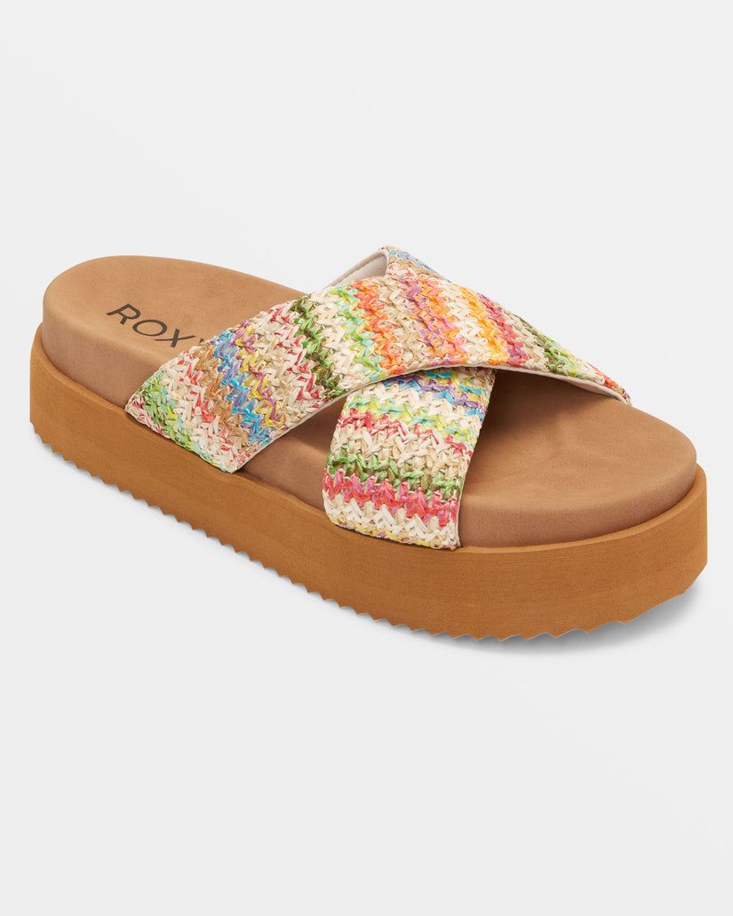Syenna Hawaii Platform Sandals - Multi