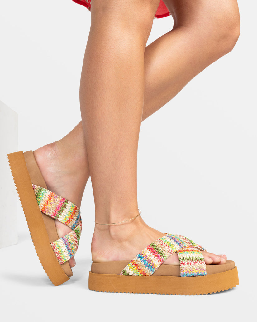 Syenna Hawaii Platform Sandals - Multi