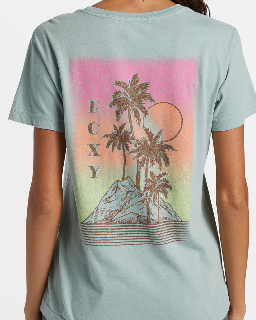 Palm Springs Boyfriend T-Shirt - Blue Surf