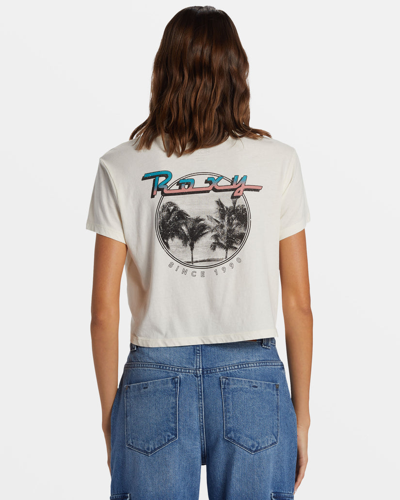 Baja Cali Cropped T-Shirt - Egret