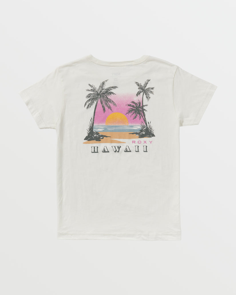 Sunset Beach Hawaii Boyfriend T-Shirt - Egret