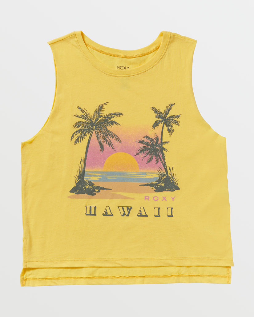Sunset Beach Hawaii Tank - Banana Cream