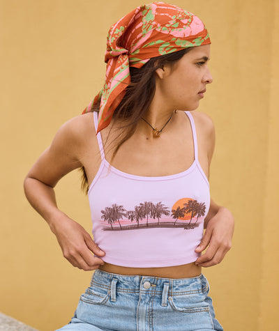 Palm Stripe Tank