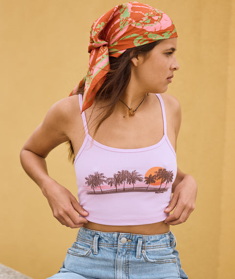 Palm Stripe Tank