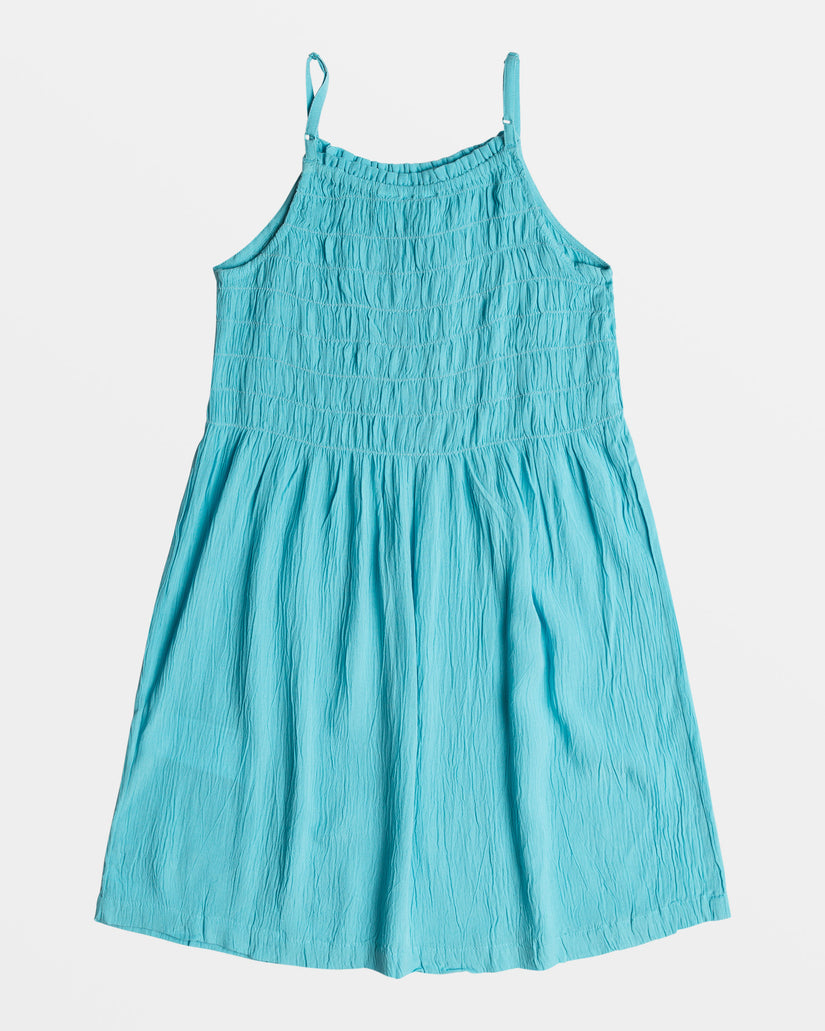 Girls 4-16 Look At Me Now Strappy Mini Dress - Maui Blue