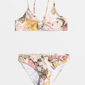 Girls 4-16 Playa Paradise Twisted Triangle Bikini Set - White Viva La Vida