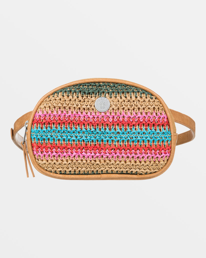 Coco Pearl Straw Waistpack - Natural