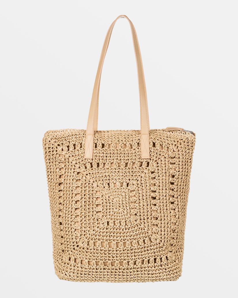 Coco Cool Straw Tote Bag - Natural
