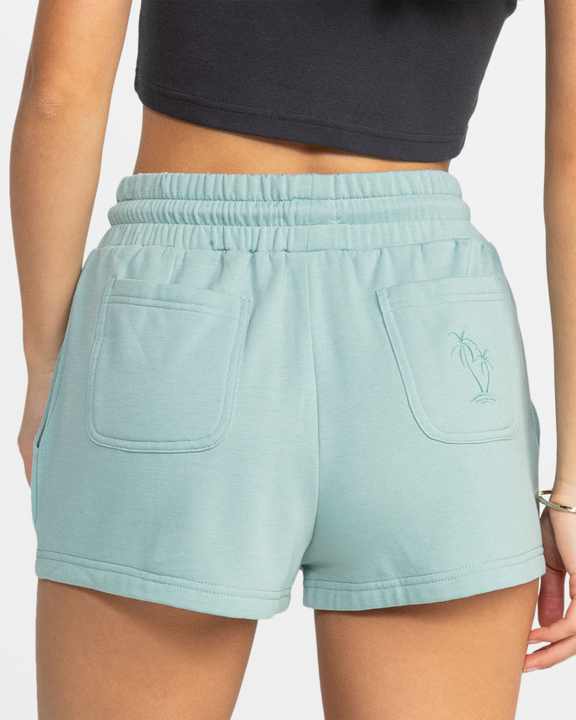 Surfing By Moonlight Lounge Shorts - Blue Surf