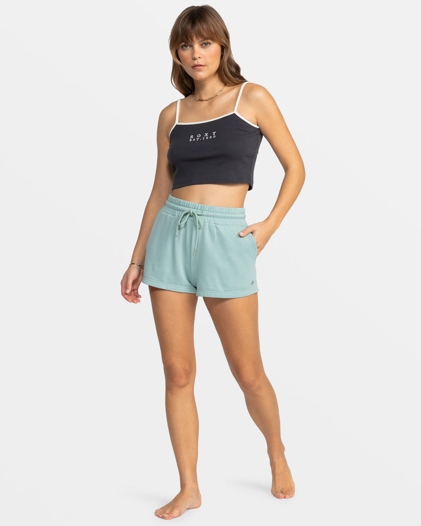 Surfing By Moonlight Lounge Shorts - Blue Surf
