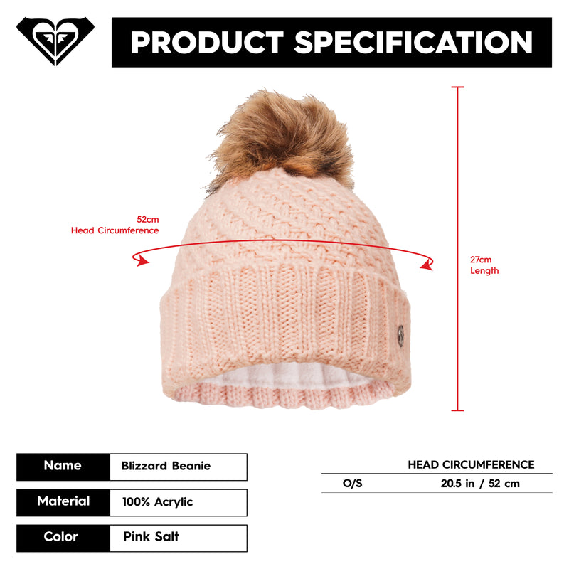Blizzard Beanie - Pink Salt - Roxy