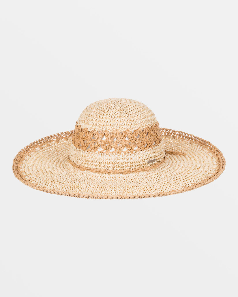 Pretty As A Flower Sun Hat - Natural