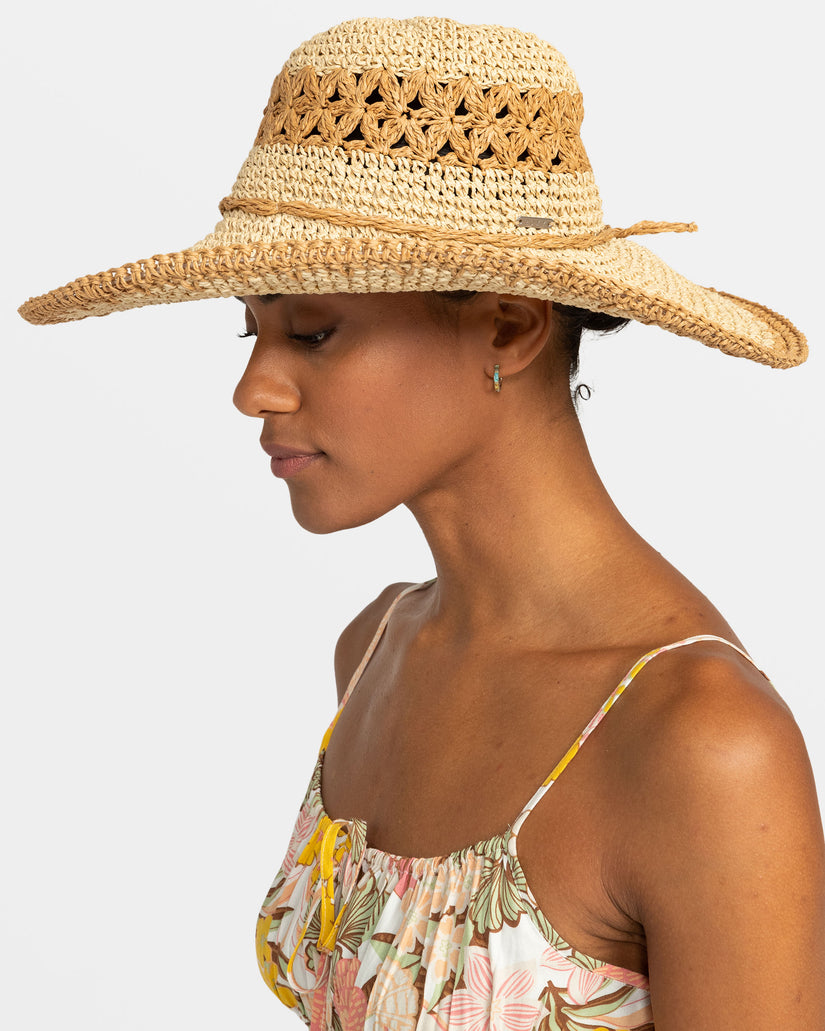 Pretty As A Flower Sun Hat - Natural