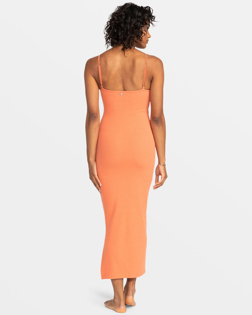 Wavey Lady Dress - Apricot Brandy