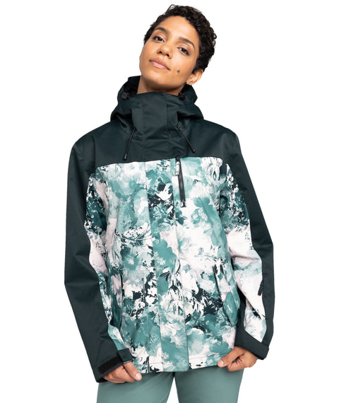 Roxy Jetty 3N1 Jacket - Sea Pine Dreamy Picture - Roxy