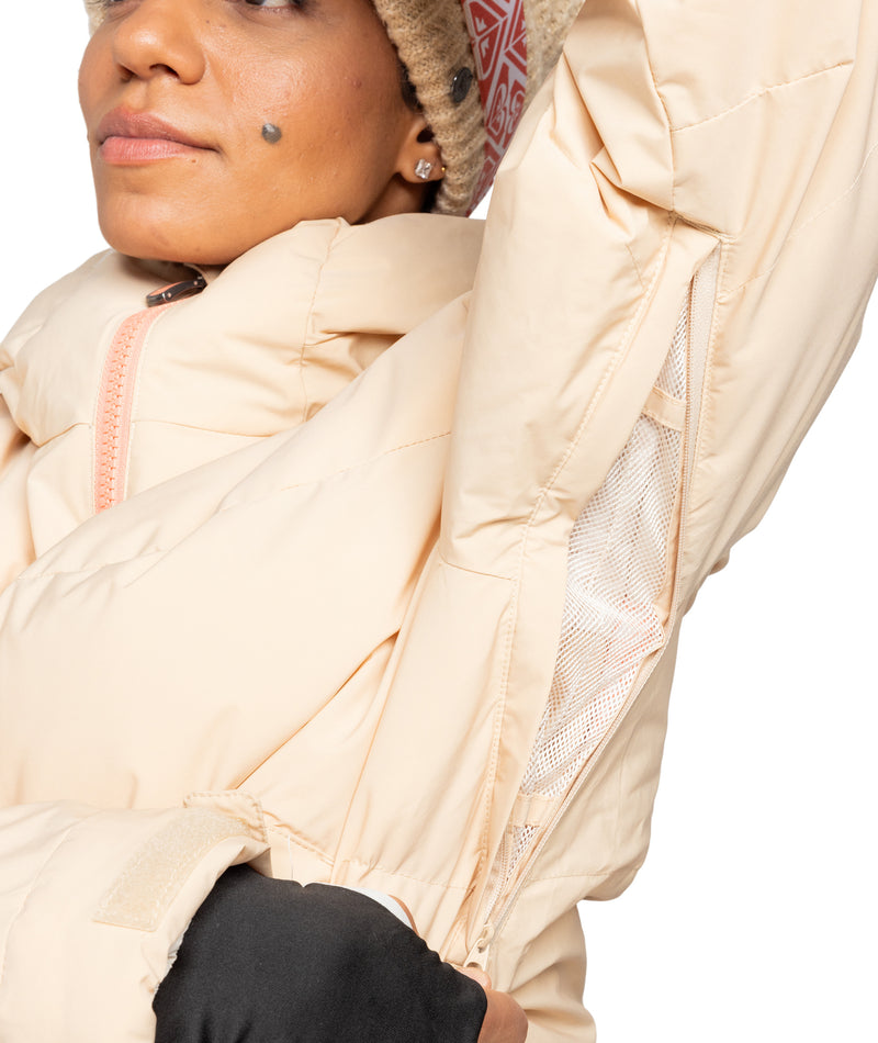 Alofted Puffy Jacket - Pebble - Roxy