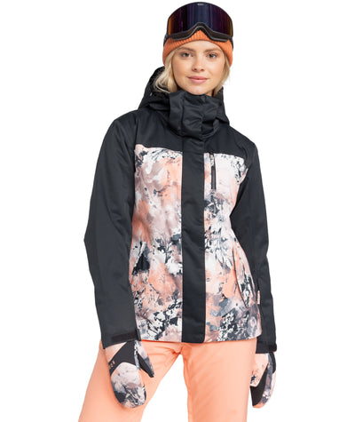 Roxy Jetty Block Jacket - Peach Pink Dreamy Picture - Roxy