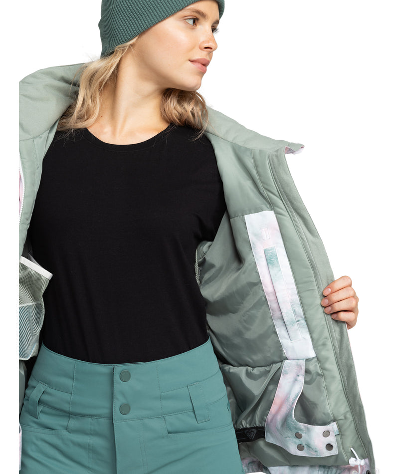 Roxy Jetty Jacket - Sea Pine Mystery Fog - Roxy