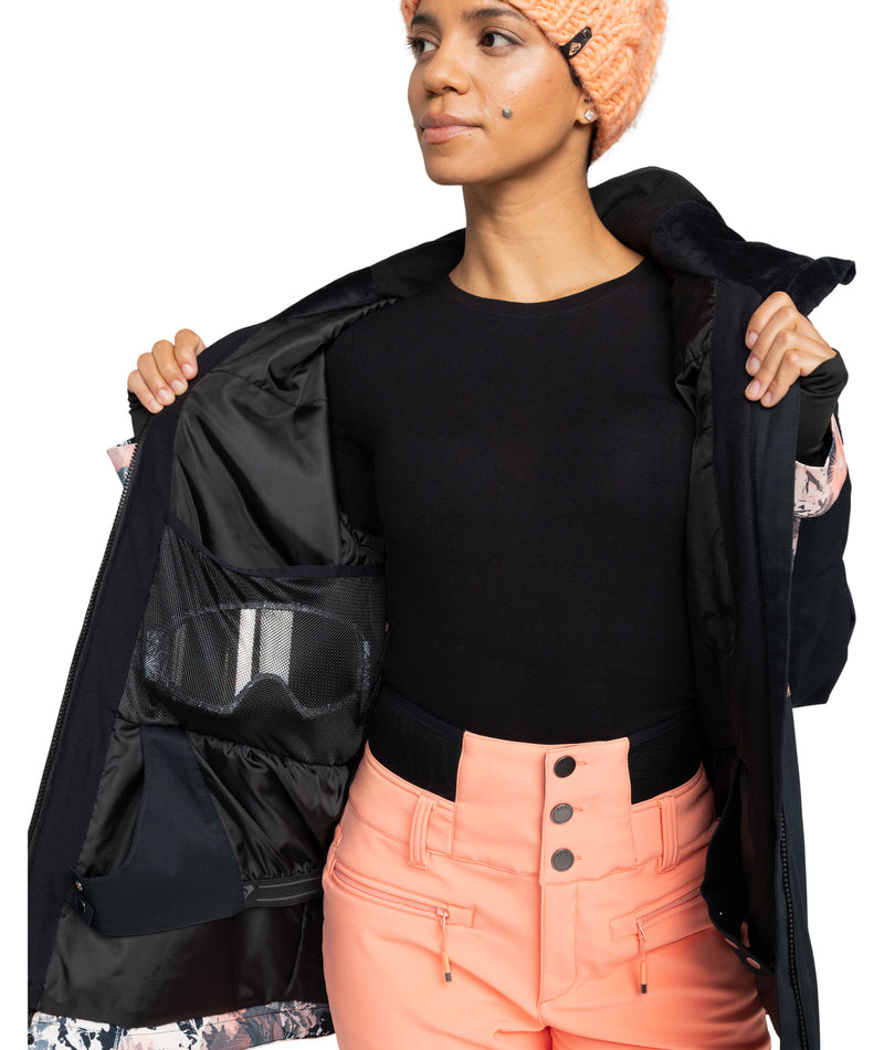 Presence Parka Jacket - Peach Pink Dreamy Picture - Roxy