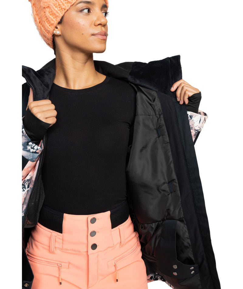 Presence Parka Jacket - Peach Pink Dreamy Picture - Roxy