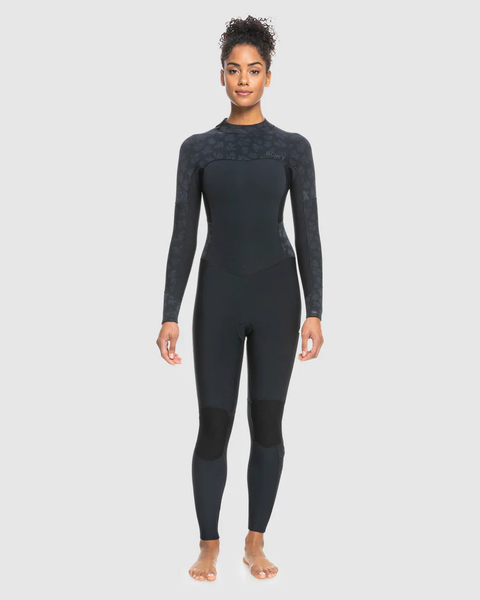 3/2 Swell Back Zip Fullsuit - Black - Roxy