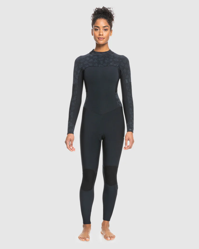 3/2 Swell Back Zip Fullsuit - Black - Roxy