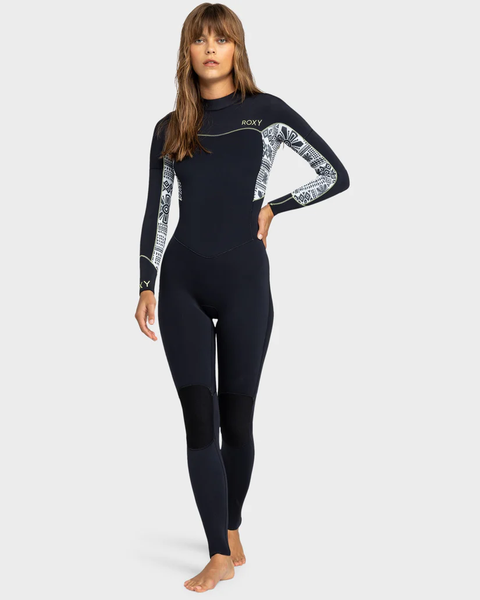 3/2 Swell Chest Zip  Fullsuit - Egret Mo Rockin Vibes - Roxy