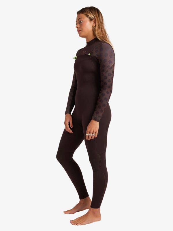 3/2 Elite  Chest Zip Fullsuit - Coconut Shell - Roxy