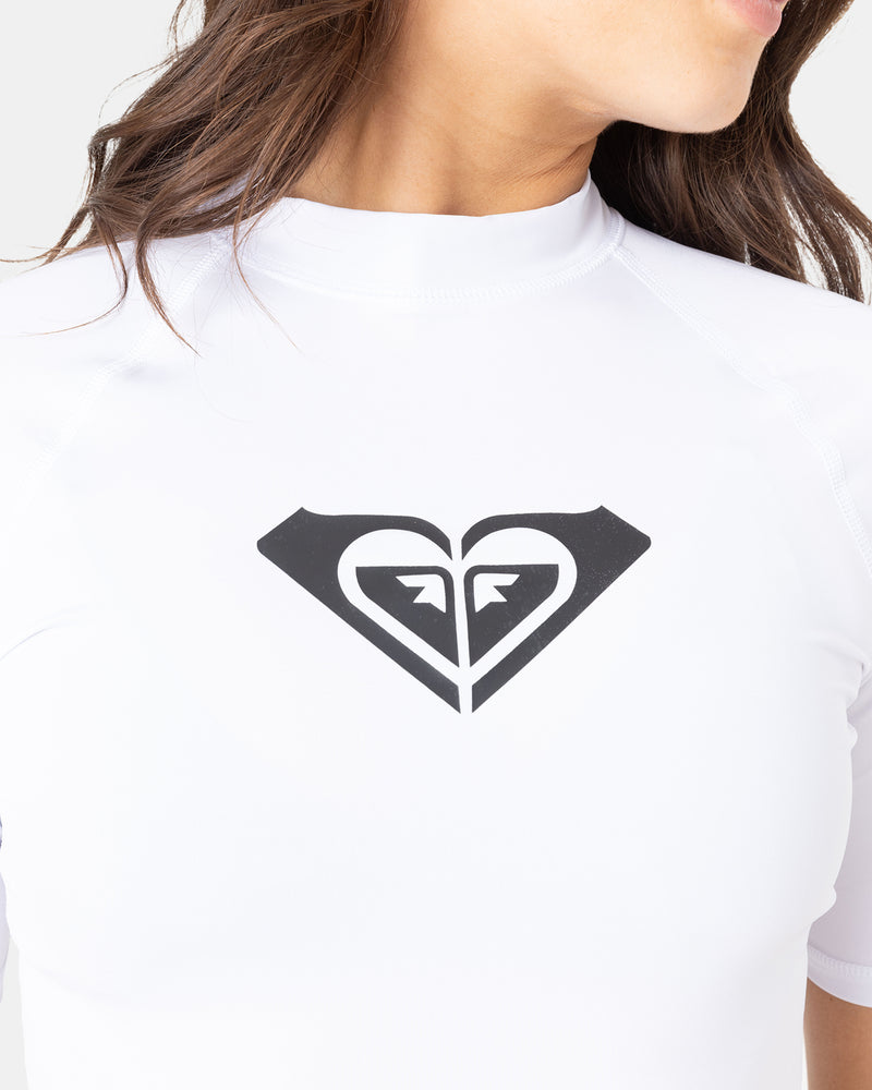 Whole Hearted Short Sleeve Rashguard - Roxy