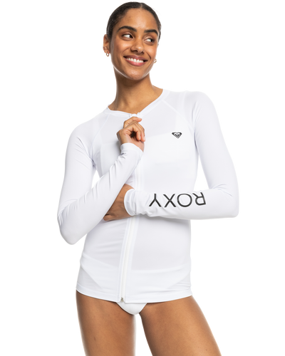 New Essentials Long Sleeve Long Sleeve Zipped Lycra Rashguard - Roxy