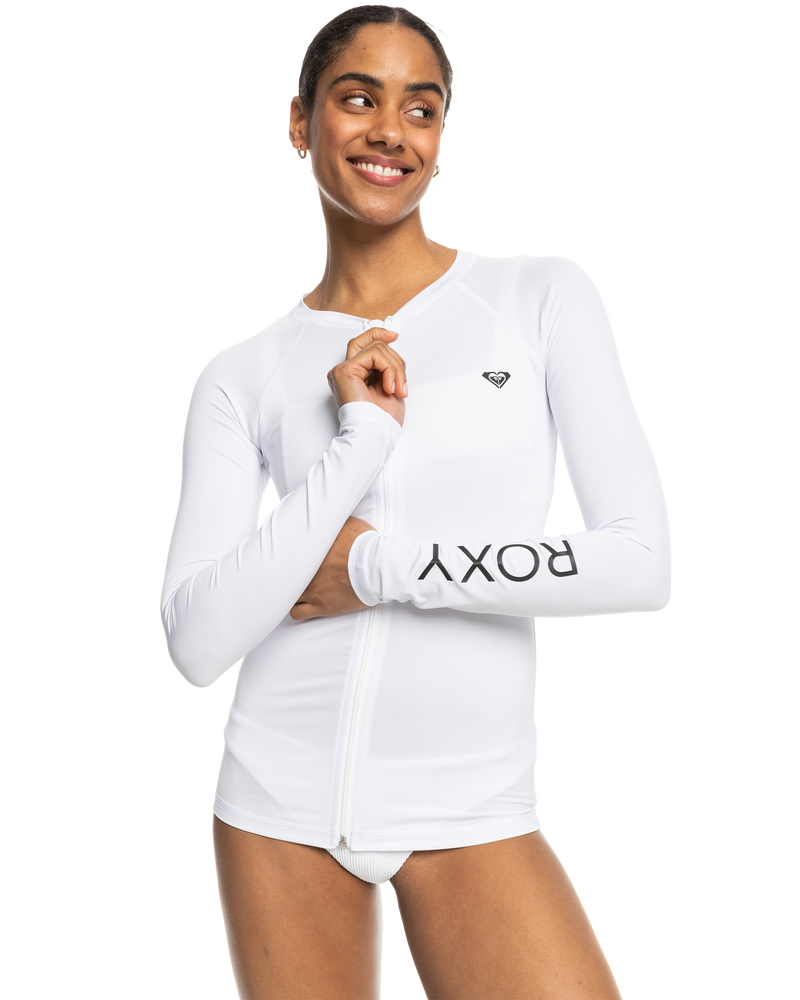 New Essentials Long Sleeve Long Sleeve Zipped Lycra Rashguard - Roxy
