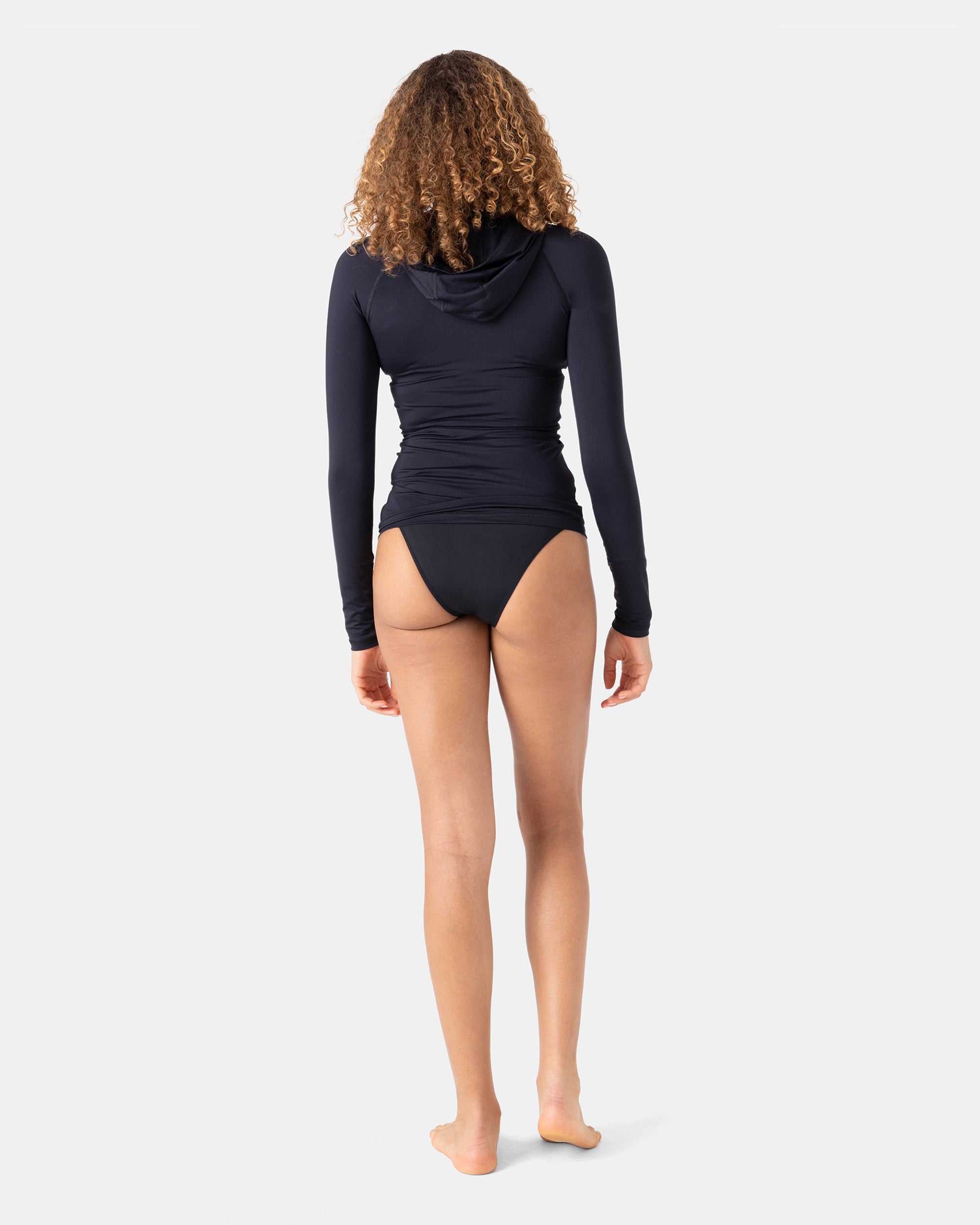 New Essentials Long Sleeve Zip Hooded - Roxy