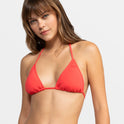 Beach Classics Tiki Triangle Bikini Top - Hibiscus