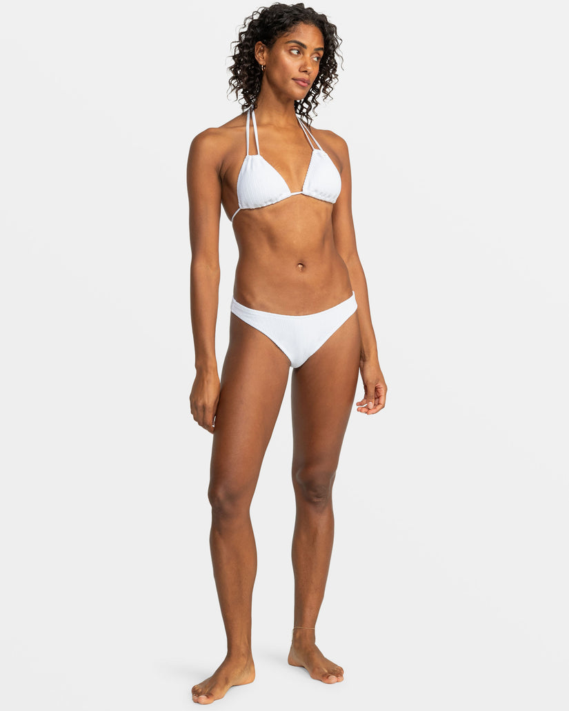 Aruba Tiki Triangle Bikini Top - Bright White