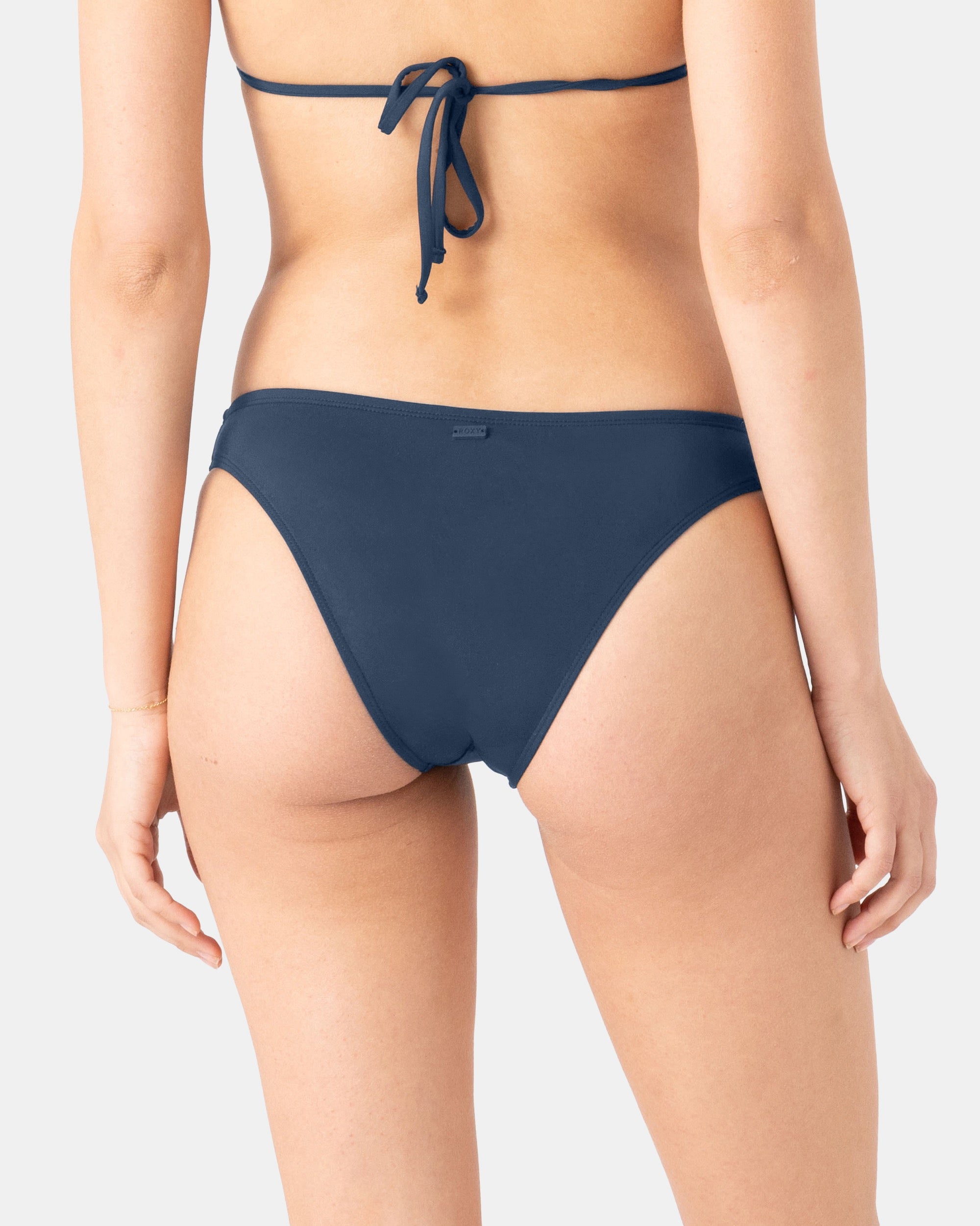 Roxy Solid Beach Classics Mini High Leg - Costume Intero Donna A Gamba Alta, Vita Bassa, Tessuto Morbido, Nero - 2