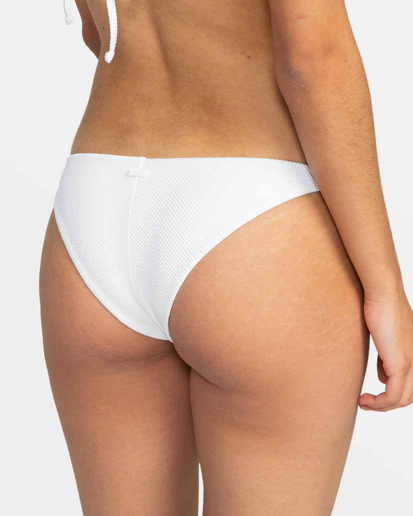 Rib Roxy Love The Goofy Bikini Bottoms - Bright White