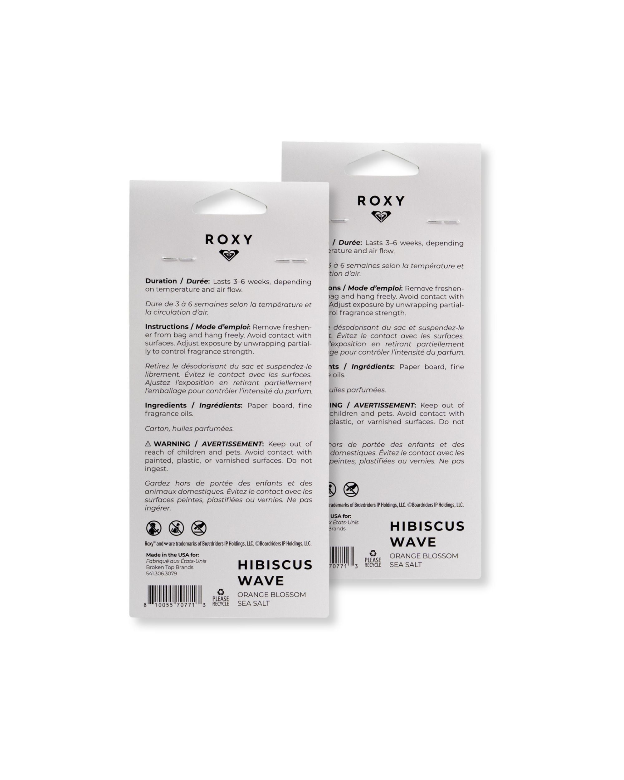 Hibiscus Wave 2-Pack Air Freshener - Roxy