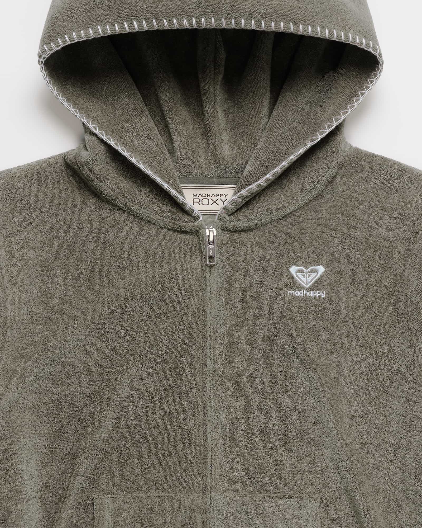 ROXY x Madhappy Terry Shruken Full Zip Jacket - Roxy