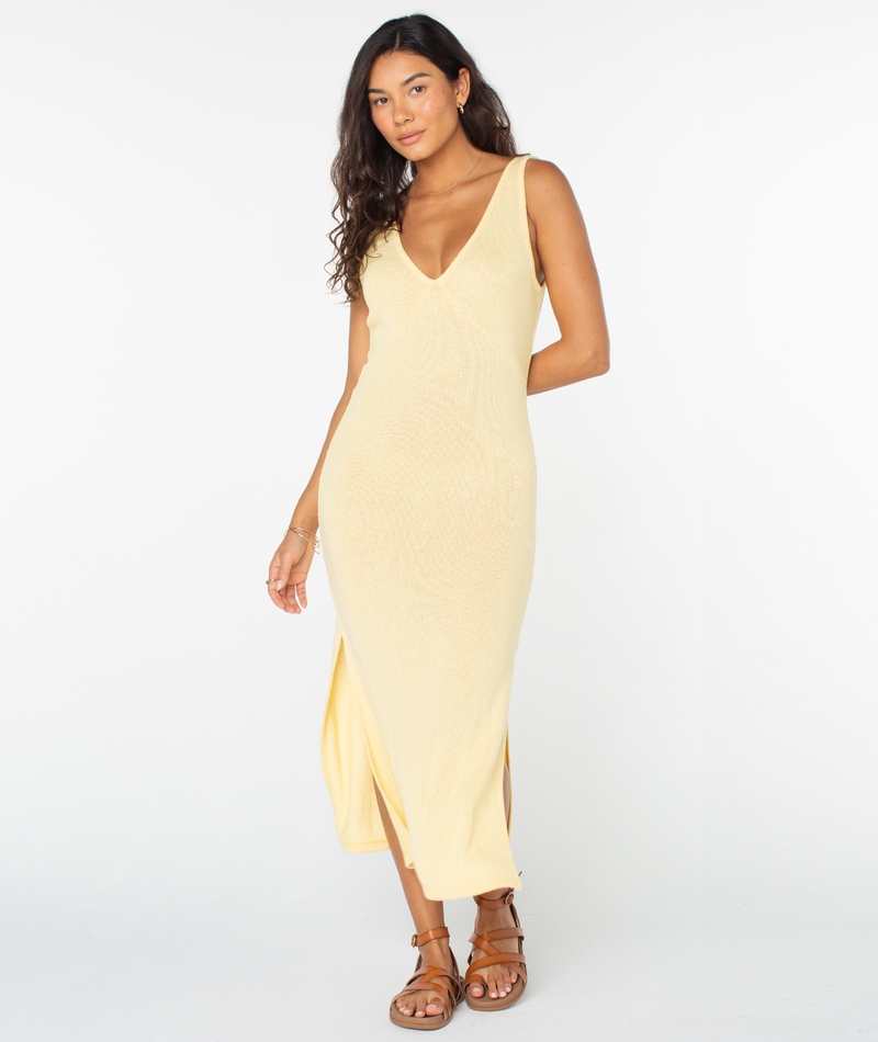 Slow Isle Midi Knit Dress - Roxy