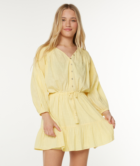 Bright Lotus Mini Woven Dress - Roxy