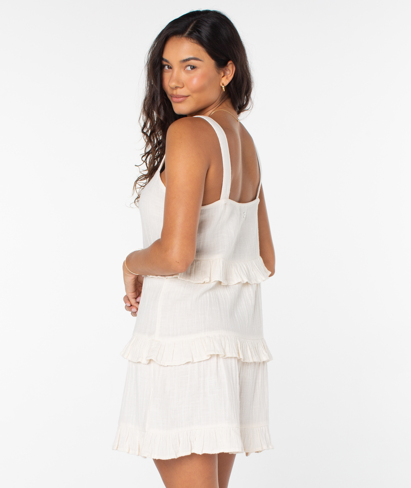 Soft Sand Mini Woven Dress - Roxy