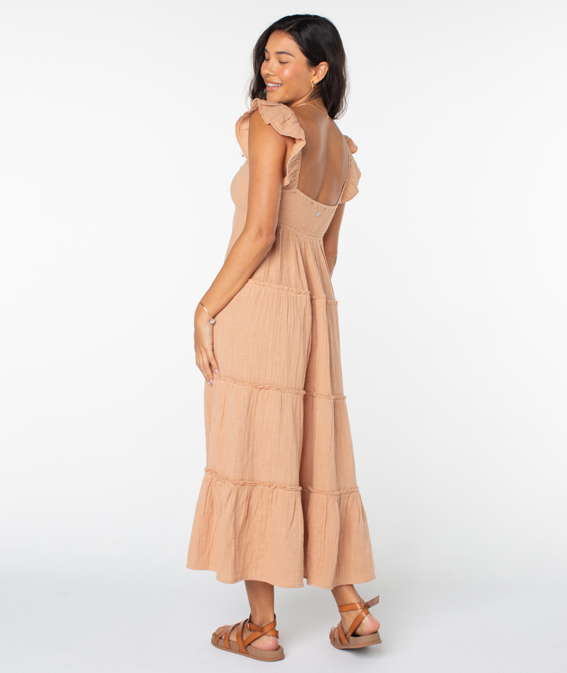 Palmy Days Midi Woven Dress - Roxy