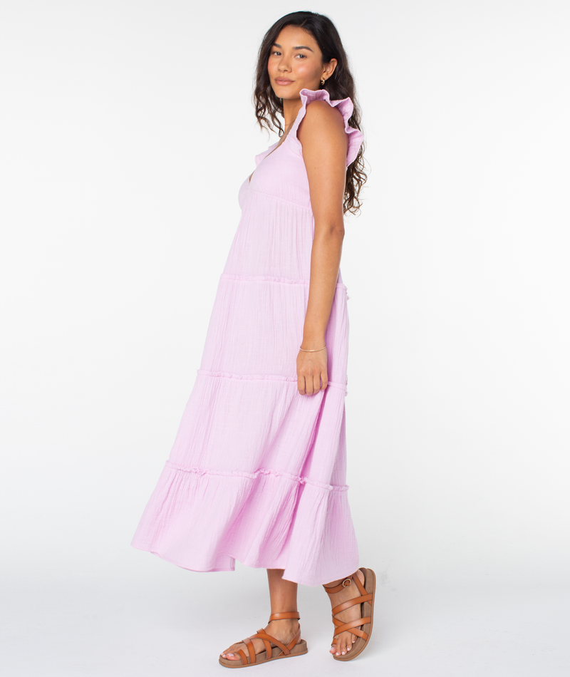 Palmy Days Midi Woven Dress - Roxy