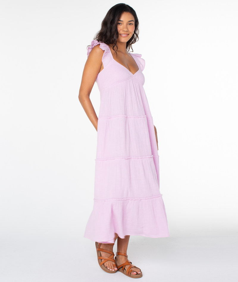 Palmy Days Midi Woven Dress - Roxy